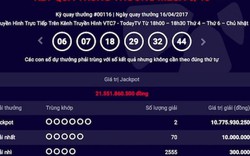 Kỷ lục vé trúng jackpot chứa nhiều bộ số nhất của Vietlott