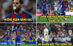 ẢNH CHẾ: Messi “tiêu diệt” Real, Ronaldo cần học làm người