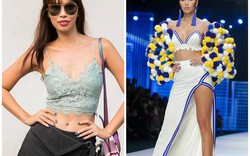 "Đứng hình" khi nhìn Hà Anh sải bước trên sàn catwalk