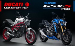 Suzuki GSX-S750 “ăn thịt” đối thủ Ducati Monster 797?