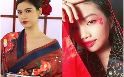 Quỳnh Anh, Phương Mỹ Chi diện kimono sexy hơn gái Nhật