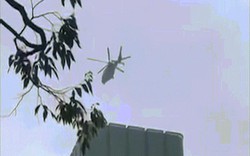 Xôn xao clip trực thăng đậu trên tòa nhà cao tầng ở TP.HCM
