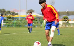 Thanh Hậu gây kinh ngạc trong buổi tập của U20 Việt Nam