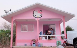 Bố mẹ của năm: Bỏ trăm triệu xây nhà Kitty hồng rực cho con gái