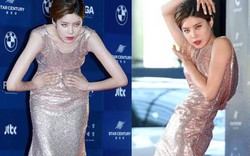 Cười lăn với màn "làm quá" trên thảm đỏ của mỹ nữ Hàn