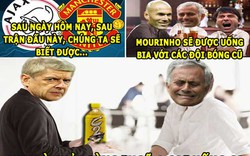 ẢNH CHẾ (24.5): HLV Mourinho sợ uống "C2" cùng Wenger