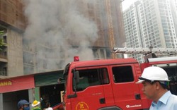 Hà Nội: Cháy lán công nhân, xe máy bị lửa thiêu chảy