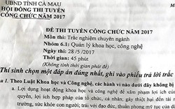 Cà Mau lộ nguồn tài liệu thi công chức: Chưa xác định được nguyên nhân