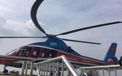 Đón khách đi Tân Sơn Nhất bằng trực thăng từ cao ốc TT Sài Gòn