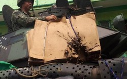 Xe bọc thép Philippnes dùng gỗ, bìa các tông chống đạn IS