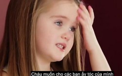 5 triệu lượt xem video cô bé 3 tuổi cắt tóc tặng trẻ bị ung thư
