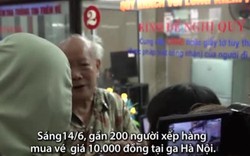 Hành khách bức xúc khi mua vé tàu giá 10.000 đồng