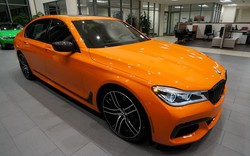 BMW 750i màu cam độc đáo có giá 3 tỷ đồng