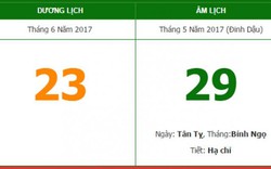 Âm lịch hôm nay (23.6): Khung giờ hoàng đạo vào khi nào?