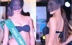 Người đẹp HH Trái đất mặc bikini, che mặt kín mít kỳ quặc