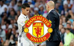 HLV Zidane “tiếp tay” cho James Rodriguez gia nhập M.U