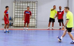 ĐT futsal Việt Nam tập buổi đầu tiên dưới thời HLV Miguel