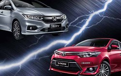 So sánh "kẻ thách thức" Honda City và "thánh bán chạy" Toyota Vios