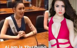 "Ngán ngẩm" xem clip Thư Dung bập bẹ nói tiếng Anh gây cười