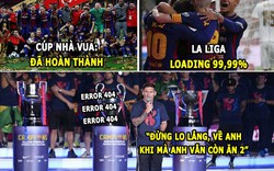 ẢNH CHẾ BÓNG ĐÁ (22.4): Barca “ăn 2”, Mourinho tiếc nuối về M.U