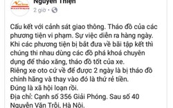 CSGT Hà Nội “tháo đồ xe bị tạm giữ”: Đề nghị xử nghiêm người tung clip