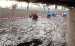 Hai hầm chui ở Sài Gòn ngập nặng sau trận mưa đầu mùa