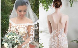 Cô dâu Việt ngày càng chuộng váy cưới trong suốt