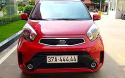 Kia Morning mang biển kiểm soát 37A-444.44 gây sốt mạng xã hội