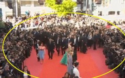 Sao Hoa ngữ “dày mặt” tạo dáng trên thảm đỏ Cannes