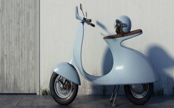 Hút mắt mẫu xe điện mang phong cách Vespa cổ điển