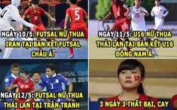 ẢNH CHẾ BÓNG ĐÁ (13.5): Tuyển nữ Việt Nam nhận “hat-trick” tin buồn