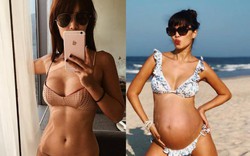 Siêu mẫu Hà Anh vẫn mặc bikini đẹp nao lòng trước ngày lâm bồn