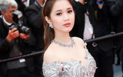 "Bản sao Ngọc Trinh" xuất hiện lộng lẫy tại Cannes với trang sức tiền tỷ