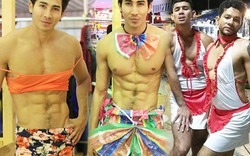 Thời trang bồi bàn cười ra nước mắt của trai đẹp 6 múi Thái Lan