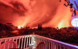 Kinh sợ cảnh bầu trời rực cháy như hoả ngục vì núi lửa Hawaii