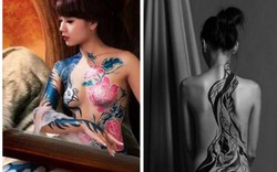3 hot girl làm người mẫu body painting nổi tiếng nhất hiện nay