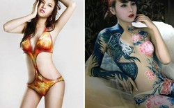 Bạn gái Cường Đô La, Lê Kiều Như sẵn sàng nude vẽ body painting