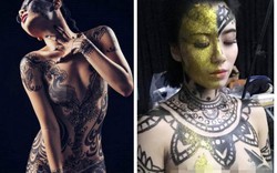 Ngắm những tác phẩm body painting gợi cảm nhất của dàn mẫu nổi tiếng