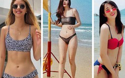 Nóng rực với loạt ảnh bikini khoe eo thon ngực đầy của các hot girl Việt