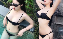 Kỳ Duyên mặc bikini nhỏ xíu, khoe vòng 1 mới "tân trang"