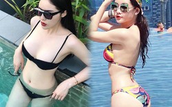 Kỳ Duyên, Ngân Anh mặc bikini, tiết lộ số đo thần Vệ Nữ