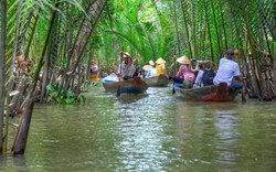 Về Bến Tre thích thú chèo xuồng ba lá, tự tay làm kẹo dừa