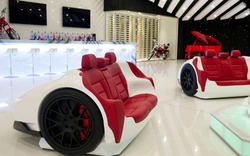 Khi bàn làm việc, ghế sofa lấy cảm hứng từ Lamborghini, Bugatti