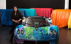 Siêu xe Pagani Zonda trở thành tác phẩm nghệ thuật di động