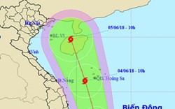 Áp thấp nhiệt đới hướng đến quần đảo Hoàng Sa