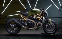 Ducati Monster 1200 R bản độ "phủ vàng": Tiện cận sự hoàn hảo