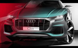 Audi ''nhá hàng'' chiếc Q8 2019 trước ngày ra mắt; thiết kế hầm hố và sắc nét