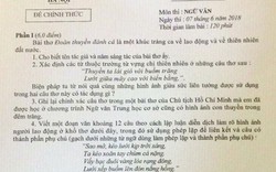 Đề thi Ngữ văn lớp 10 công lập ở Hà Nội năm 2018