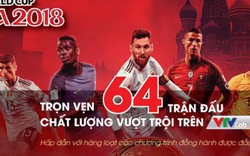 Xem trọn vẹn 64 trận đấu World Cup 2018 trên VTVcab