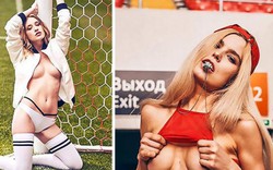 Mẫu Nga tung ảnh nóng bỏng mắt trên sân cỏ chào World Cup